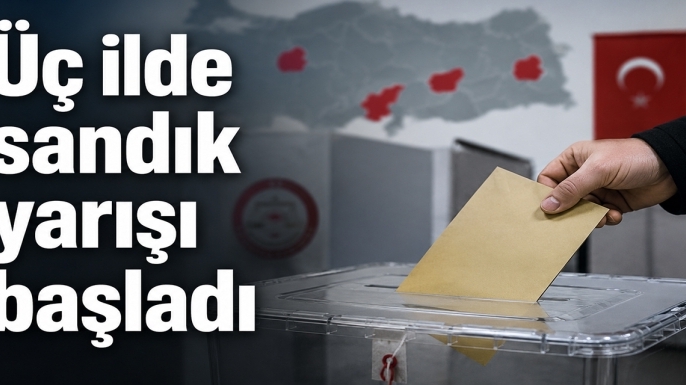 Üç ilde sandık yarışı başladı