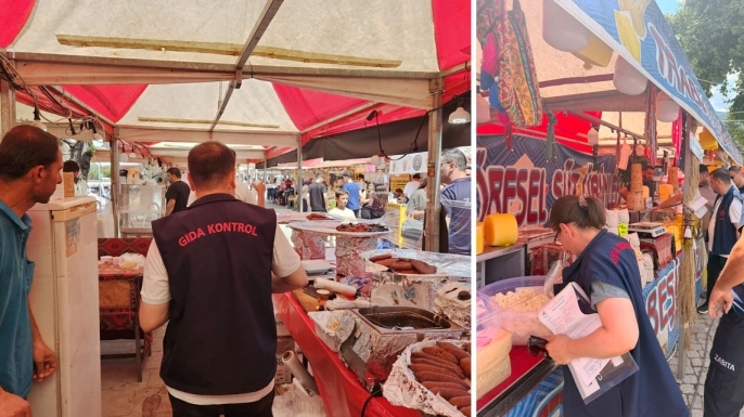 Konya’da şenlik alanında bozuk gıdaya geçit yok