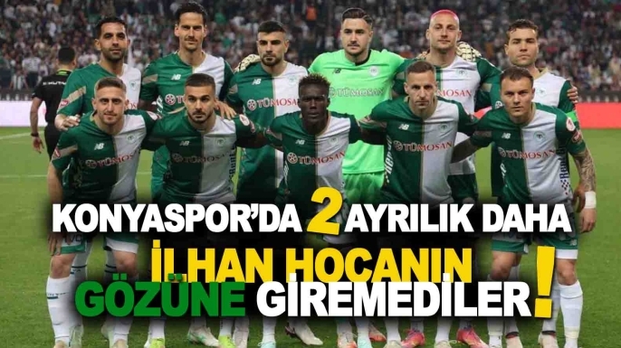 Konyaspor'da iki ayrılık daha: Kamp kadrosunda yoklar!