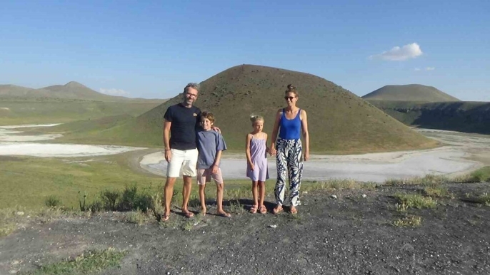 Hollandalı aile Meke Gölü ve Acıgöl\