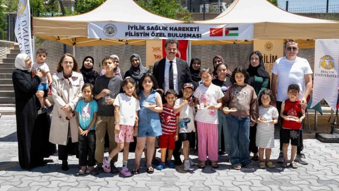 Selçuk Üniversitesi, Filistinli çocuklar için sağlık ve dayanışma etkinliği düzenledi 1