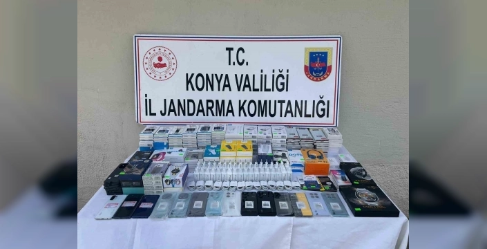 Konya Ereğli'de büyük operasyon: 500 bin liralık kaçak elektronik eşya ele geçirildi