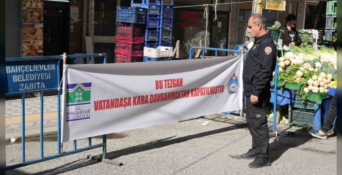 Bahçelievler Belediyesi'nden örnek uygulama: Hileli satış yapan pazarcıların tezgahı kapatıldı