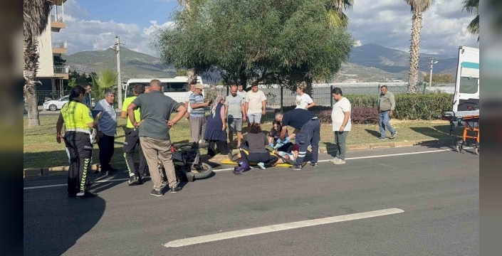 Gazipaşa'da okul servisi ile motosiklet çarpıştı: 1 ağır yaralı