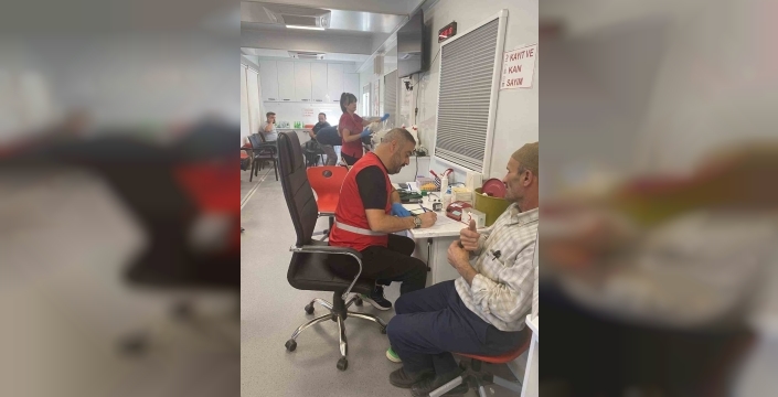 Karapınar'da 4 günde 172 ünite kan bağışı