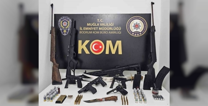 Muğla'da ruhsatsız silahlara geçit yok: 13 şüpheliye işlem