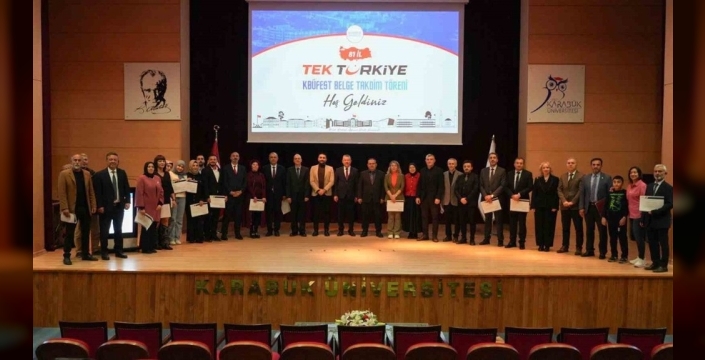 Kbüfest’e katkı sunanlara teşekkür belgesi töreni düzenlendi