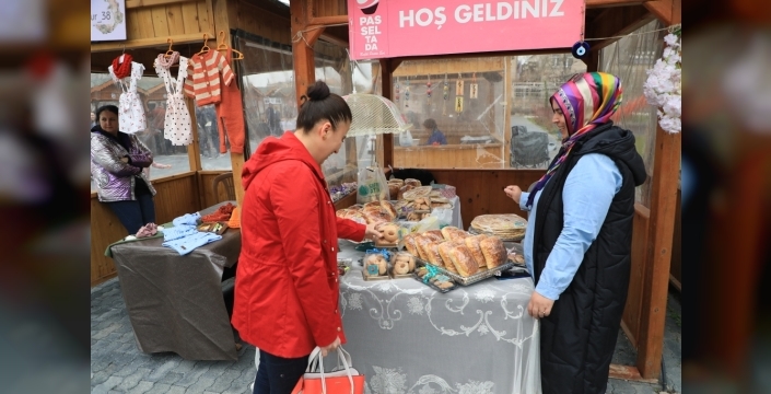 Talas'ta kadın girişimciler için üretici pazarı açıldı