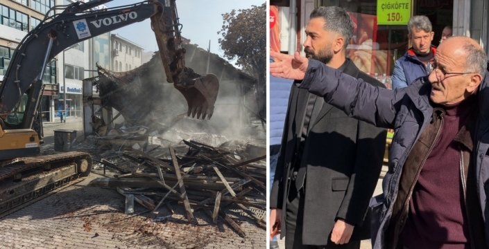 Beyşehir'de dönüşüm için yıkım başladı