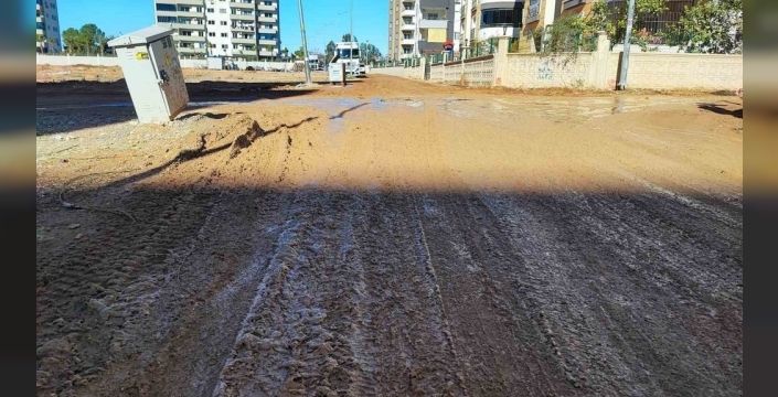 Adana'da vatandaşlar çamur ve toza isyan ediyor