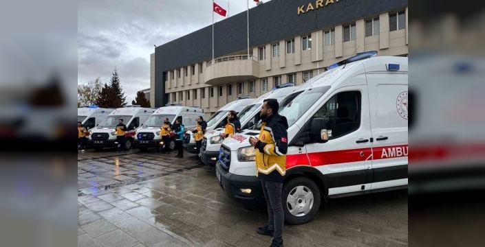 Karaman'da ambulans sayısı 37'ye ulaştı
