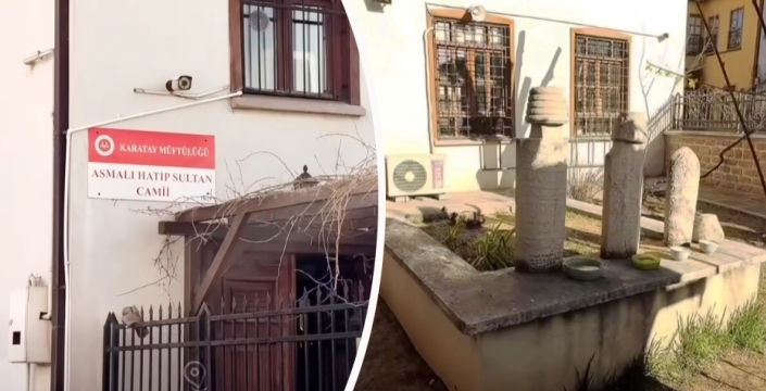Konya'da bahçesinde Peygamber mezarları olan cami