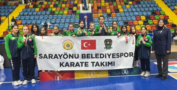 Sarayönü Belediyespor Karate Takımı il şampiyonasına damga vurdu