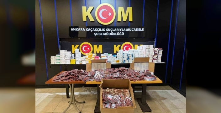 Ankara'da özel reçeteye tabi ilaç kaçakçılığına operasyon: 2 tutuklama