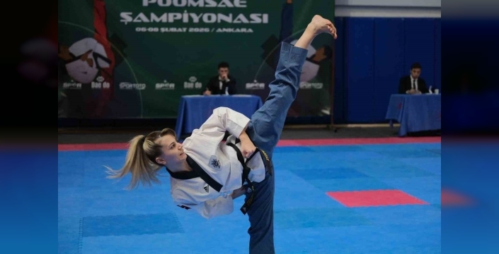 Gülsena Karakuyulu, taekwondo şampiyonasında tarihi başarıya imza attı