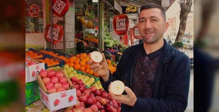 Misket elma rekor fiyatlarla satılıyor, taklitleri yıldız testiyle ayırt ediliyor