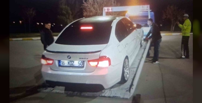 Tokat'ta abartı egzoz kullanan sürücüye ceza ve araç men cezası