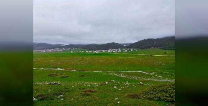 Benli yaylasındaki menderesler dronla görüntülendi