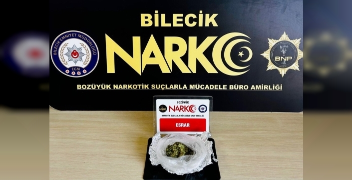 Bilecik'te uyuşturucu tacirine darbe: 1 kişi yakalandı