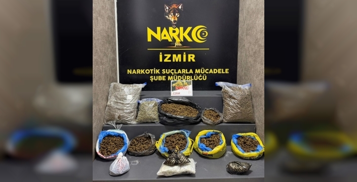Buca'da zehir tacirlerine büyük darbe: 16 kilo esrar yakalandı