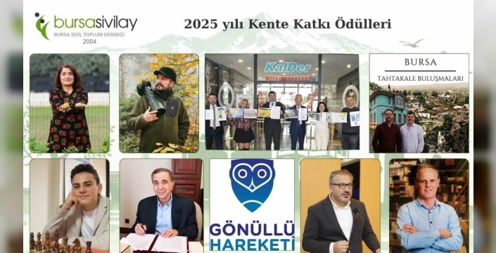 Bursa'nın 'değer üretenleri' Sivilay ödülleriyle taçlandı: 9 kişi ve kurum ödüle layık görüldü