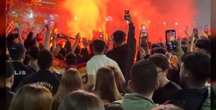 Edirne'de Galatasaray'ın zaferi sokakları renklendirdi