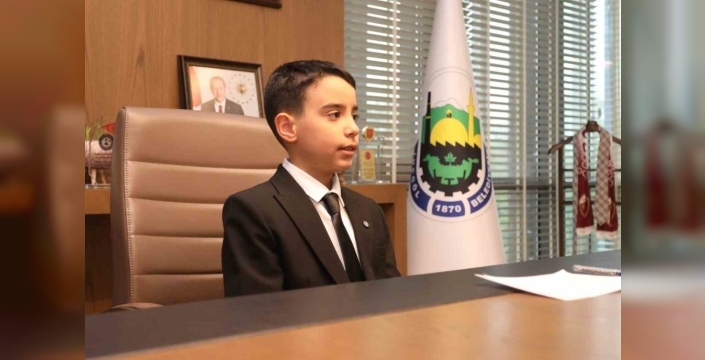İnegöl'de çocuklardan başkanlık devri