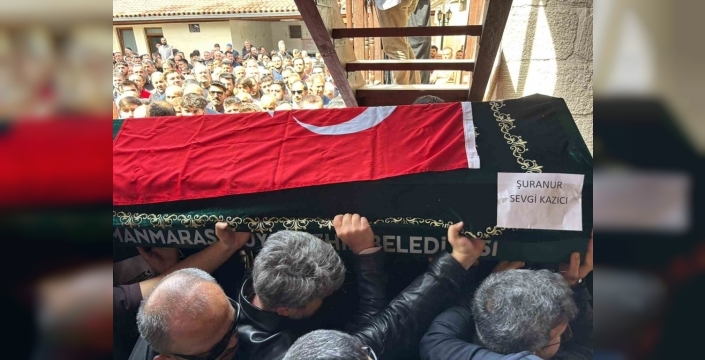 Kahramanmaraş'taki okul saldırısında hayatını kaybeden Şuranur, son yolculuğuna uğurlandı
