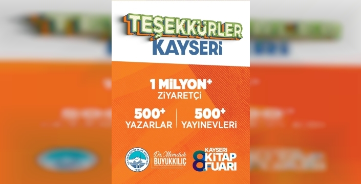 Kayseri kitap fuarı rekor kırdı: 1 milyona yakın ziyaretçi ağırlandı