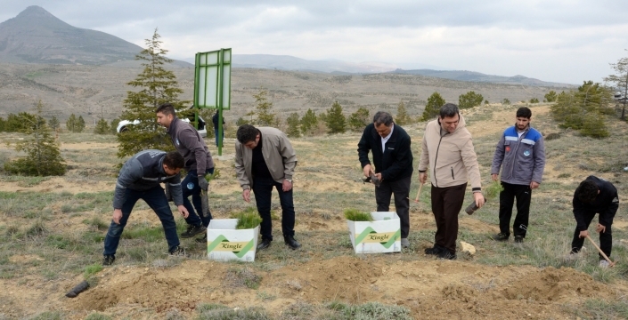 Konya’da doktorlardan anlamlı etkinlik: Nadir hastalıklara dikkat çekmek için fidan diktiler
