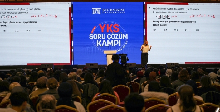 Konya’da YKS kampına yoğun ilgi: 2 bin aday aynı çatı altında buluştu