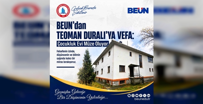 Mütekerrir düşünür Teoman Duralı'nın çocukluk evi, artık bir 'Felsefe-Bilim Evi' ve müze olarak yaşayacak