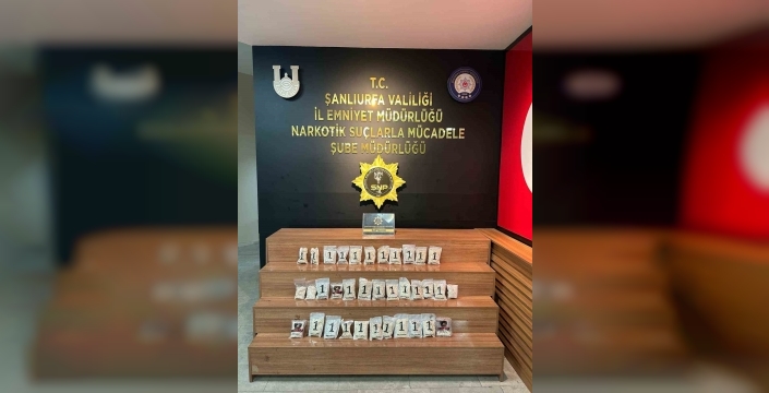 Şanlıurfa’da dev uyuşturucu operasyonu: 34 bin hap ele geçirildi, 1 kişi tutuklandı