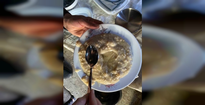 Ağrı'da bayram coşkusu: Halise kazanları sabaha kadar kaynadı