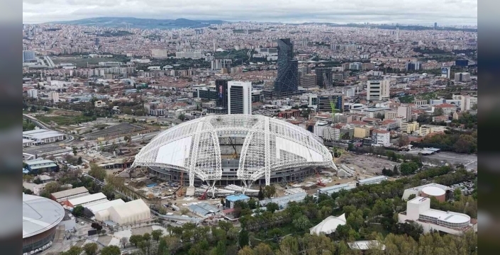 Ankara'nın yeni dev stadyumu havadan görüntülendi: İnşaat hızla ilerliyor