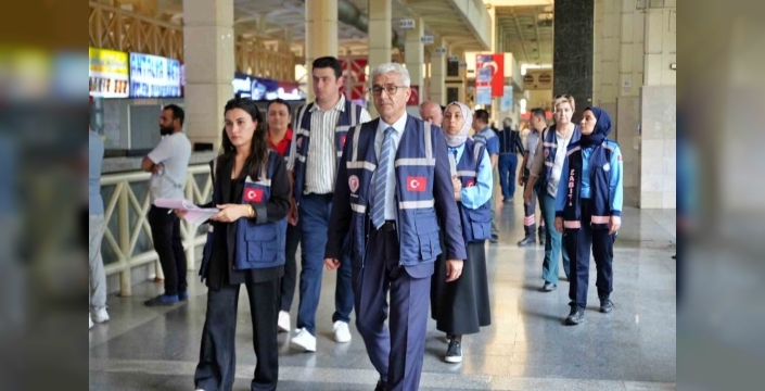 Antalya otogarında bayram öncesi sıkı bilet denetimi başlatıldı