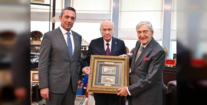 Bahçeli, iş dünyasının iki önemli ismini ağırladı: Koç ailesinden özel davet