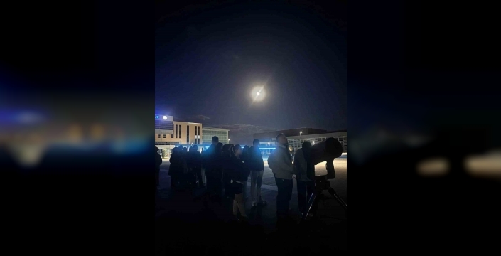 Gökyüzü meraklıları üç gün boyunca teleskop başında buluştu