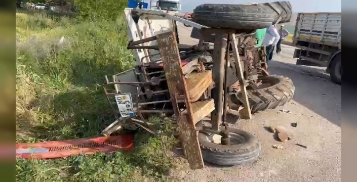Hatay'da traktör kazasında 80 yaşındaki sürücü yaşamını yitirdi