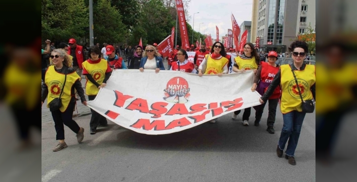 Kayseri'de 1 Mayıs coşkusu: Halaylar, pankartlar ve güçlü sloganlar