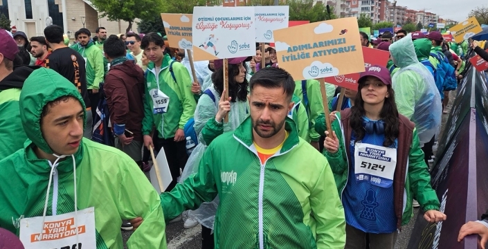 Konya’da binlerce adım otizm için atıldı: Farkındalık maratona damga vurdu