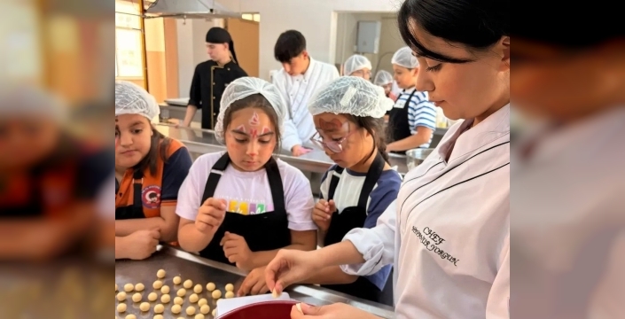 Köşk’te minik şefler mutfakta buluştu