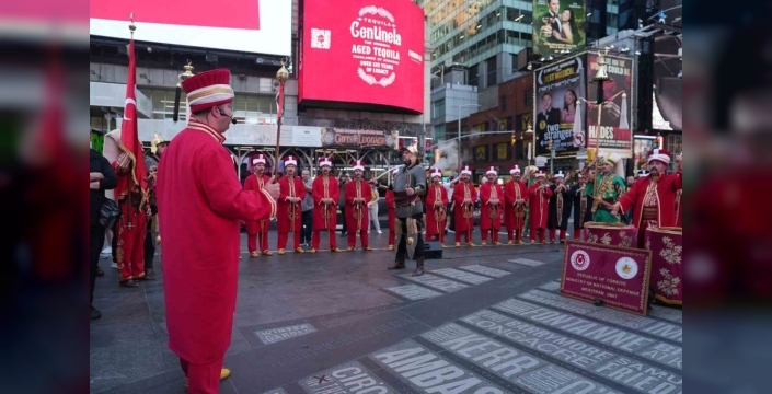 Mehter Takımı, Times Meydanı'nda Türk kültürünü tanıttı