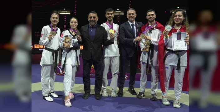 Milli taekwondocular, Avrupa şampiyonasında 5 madalya kazanarak başarılarına devam etti