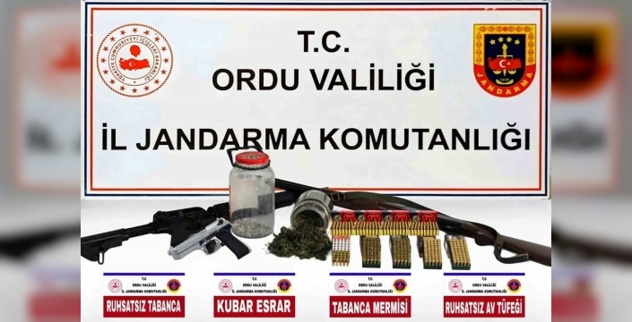 Ordu'da jandarma operasyonu: 31 şüpheli yakalandı, 19'u tutuklandı