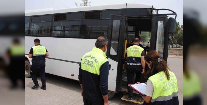 Şanlıurfa'da toplu taşıma araçlarına sıkı denetim: Hijyen ve klima kontrolleri yapıldı