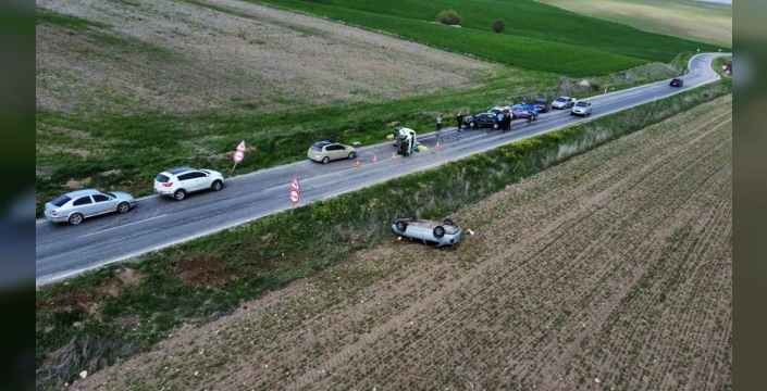 Sungurlu yolu yine kan ağladı: Aynı noktada peş peşe iki kaza, iki yaralı