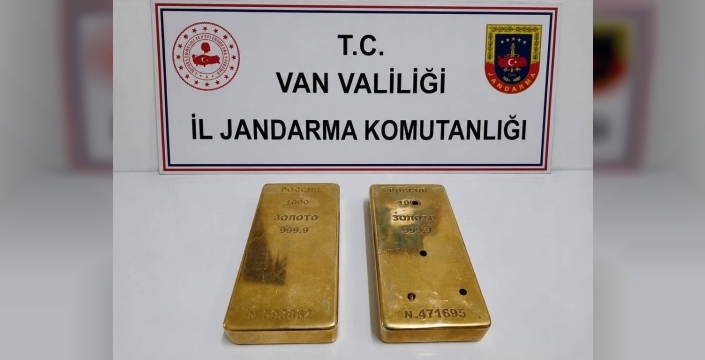 Van'da jandarmadan büyük operasyon: 2 kilo külçe altın ele geçirildi