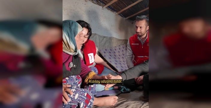 93 yaşındaki Halime nineye Kızılay'dan umut ışığı