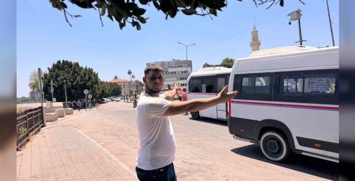 Adana'da sıcaklar dolmuşlarda çileye dönüştü